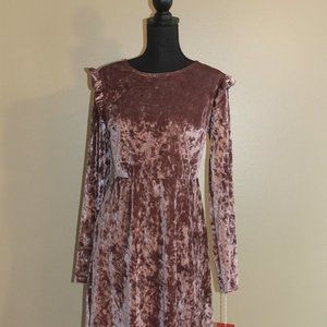 NWT - Mossimo Supply Co Crushed Velvet Dress